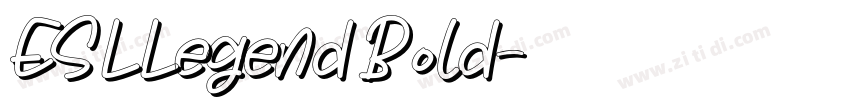 ESLLegend Bold字体转换